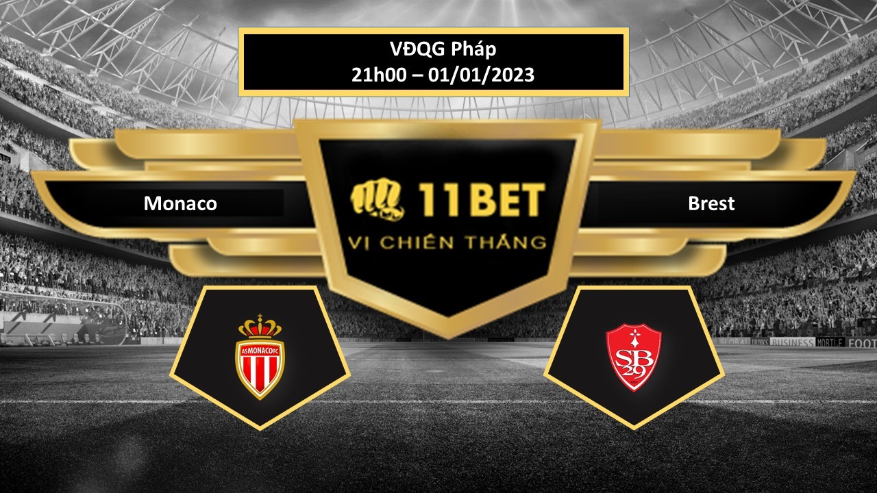 11BET Tip bóng đá   Monaco vs Brest, hôm nay 01/01/2023