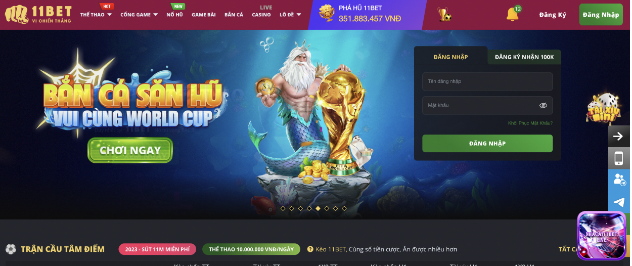 Bấm chọn Đăng nhập