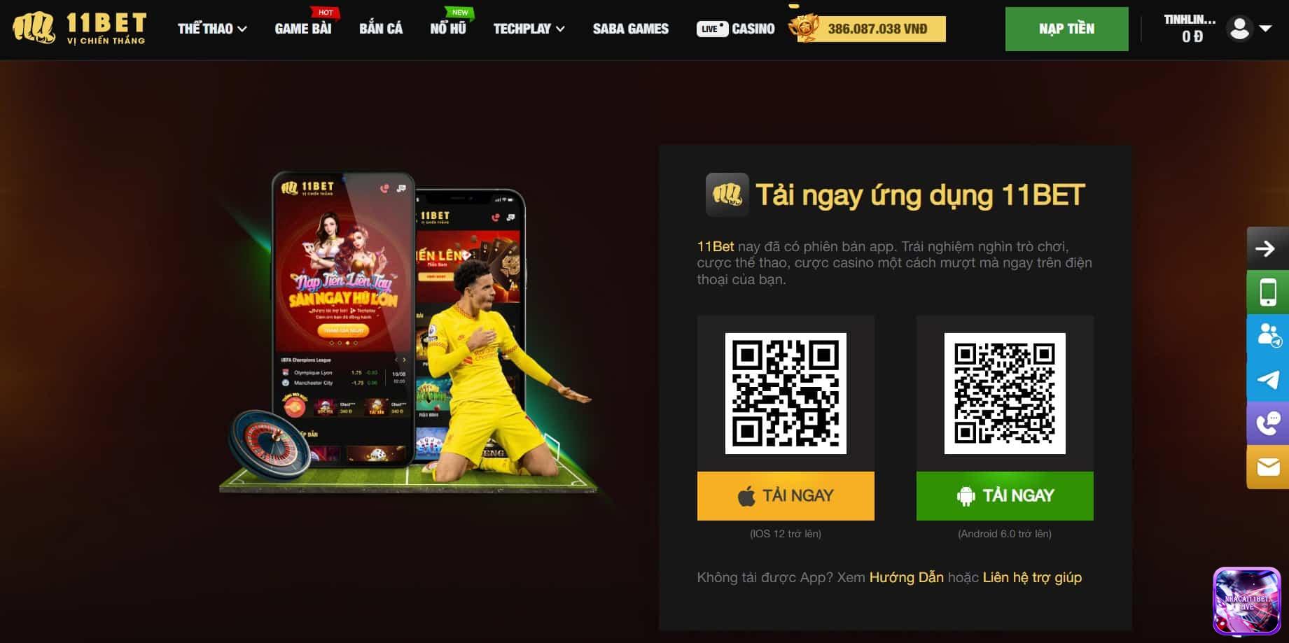 Khuyến khích bạn tải ứng dụng 11bet về điện thoại